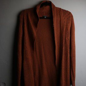 Torrid Burnt/Rustic Orange Knit Cardigan